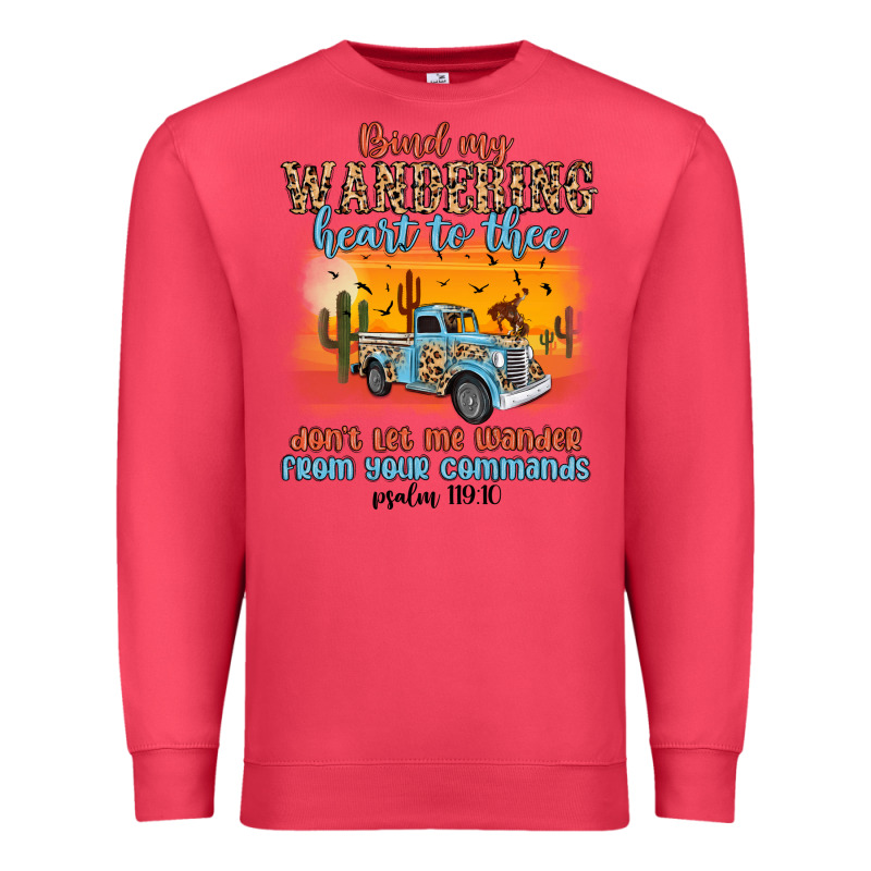 Bind My Wandering Heart To Thee Premium Sweatshirt by MaliasSmallBusiness | Teevron