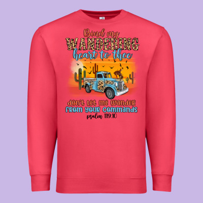 Bind My Wandering Heart To Thee Premium Sweatshirt Designed By Maliassmallbusiness