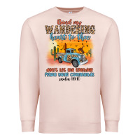 Pale Pink bind my wandering heart to thee Premium Sweatshirt - MaliasSmallBusiness