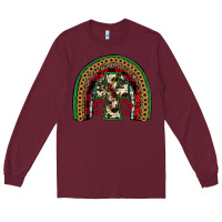 Burgundy cross rainbow Long Sleeve Tee - JahusDesignShop