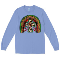 Colony Blue cross rainbow Long Sleeve Tee - JahusDesignShop