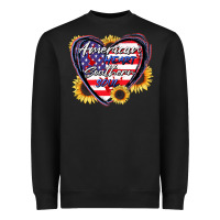 Black American heart southern soul Heavyweight Sweatshirt - CowGirlArtShop