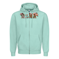 Seafoam Western Floral Mama Zipper Hoodie - LillyAllenDesigns