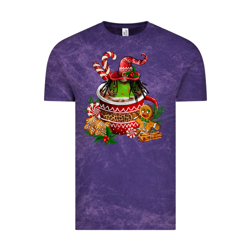 Christmas Coffee Afro Gnome Vintage Tee by FaDigitalArtStudio | Teevron