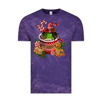 Cloud Purple christmas coffee afro gnome Vintage Tee - FaDigitalArtStudio