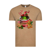 Vintage Coffee christmas coffee afro gnome Vintage Tee - FaDigitalArtStudio