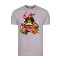 Vintage Zinc christmas coffee afro gnome Vintage Tee - FaDigitalArtStudio