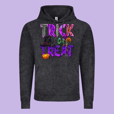 Trick Or Treat Vintage Hoodie Designed By Texasbilliewilder