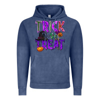 Vintage Denim Trick or Treat Vintage Hoodie - texasbilliewilder