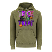Vintage Olive Trick or Treat Vintage Hoodie - texasbilliewilder