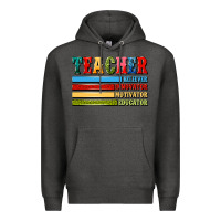Charcoal Heather teacher Premium Hoodie - Artiststas