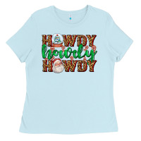 Baby Blue howdy howdy howdy Ladies Tee - AdoDesignShop