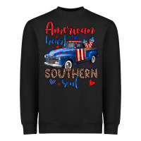 Black American heart southern soul truck Heavyweight Sweatshirt - Neo Western