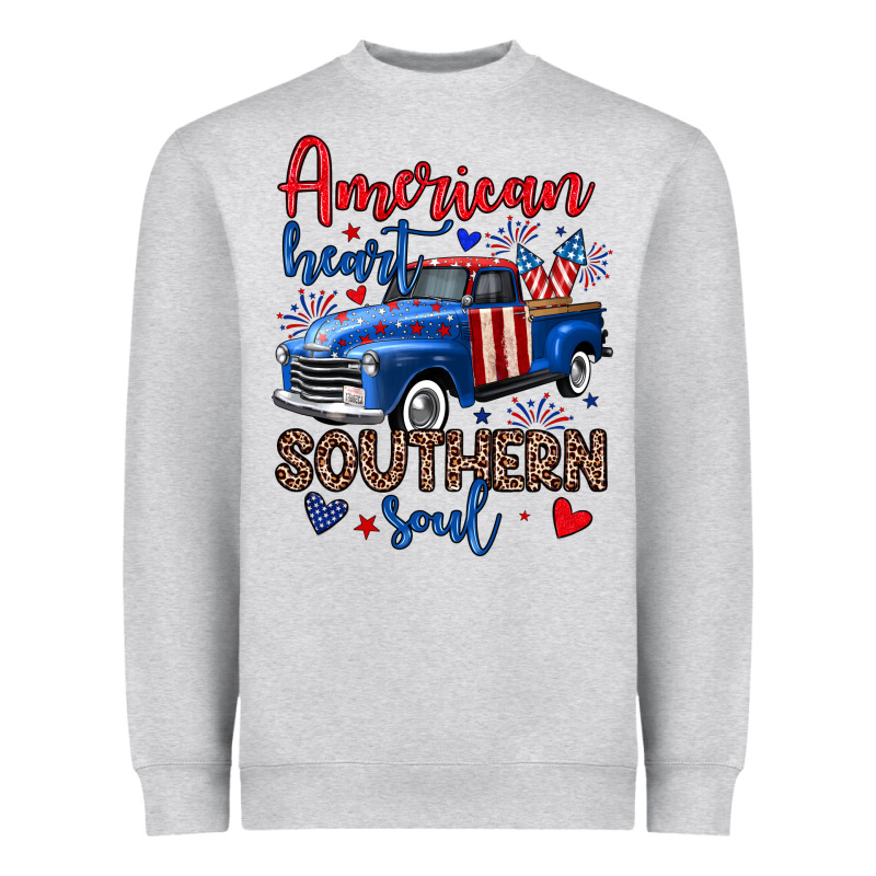 American Heart Southern Soul Truck Heavyweight Sweatshirt by Neo Western | Teevron
