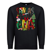 Black santas favorite cna nurse Premium Sweatshirt - MaliasSmallBusiness