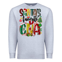 Heather Grey santas favorite cna nurse Premium Sweatshirt - MaliasSmallBusiness