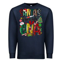 Navy santas favorite cna nurse Premium Sweatshirt - MaliasSmallBusiness