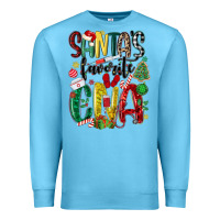 Ocean Blue santas favorite cna nurse Premium Sweatshirt - MaliasSmallBusiness