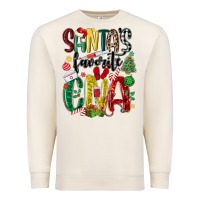 Santas Favorite Cna Nurse Premium Sweatshirt | Teevron