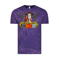Cloud Purple Fall Cow Vintage Tee - CowhideDigitalArt
