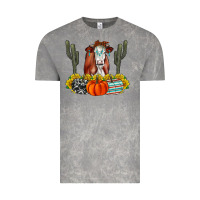 Cloud Rock Fall Cow Vintage Tee - CowhideDigitalArt