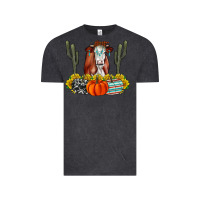 Vintage Black Fall Cow Vintage Tee - CowhideDigitalArt