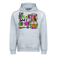 Heather Grey I'm Spooky and I Gnome It Urban Hoodie - texasbilliewilder