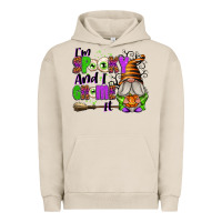Pigment French Oak I'm Spooky and I Gnome It Urban Hoodie - texasbilliewilder