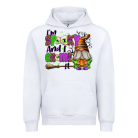 White I'm Spooky and I Gnome It Urban Hoodie - texasbilliewilder
