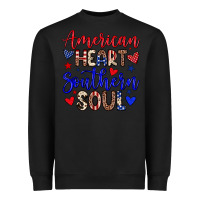 Black American heart southern soul Heavyweight Sweatshirt - Neo Western
