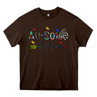 Chocolate Brown au some tribe Heavy Core Tee - CowhideDigitalArt