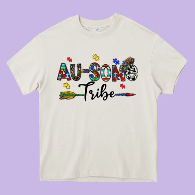 Au Some Tribe Heavy Core Tee Designed By Cowhidedigitalart
