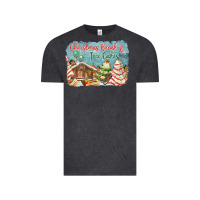 Vintage Black christmas break and tree cakes Vintage Tee - FaDigitalArtStudio