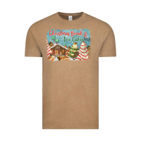 Vintage Coffee christmas break and tree cakes Vintage Tee - FaDigitalArtStudio