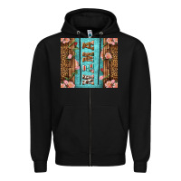 Black Western Mama Pink Roses Zipper Hoodie - LillyAllenDesigns