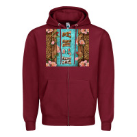 Burgundy Western Mama Pink Roses Zipper Hoodie - LillyAllenDesigns