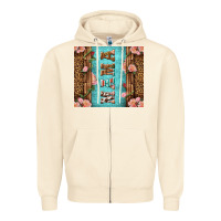 Sandshell Western Mama Pink Roses Zipper Hoodie - LillyAllenDesigns