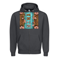 Smoke Western Mama Pink Roses Zipper Hoodie - LillyAllenDesigns
