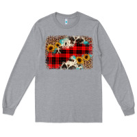 Heather Grey christmas background Long Sleeve Tee - JahusDesignShop