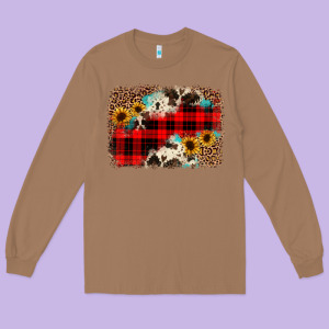 Christmas Background Long Sleeve Tee Designed By Jahusdesignshop
