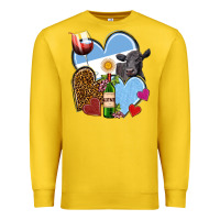 Lemon Argentina hearts Premium Sweatshirt - NancyCooperArtShop