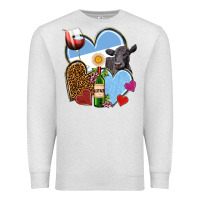 Oatmeal Heather Argentina hearts Premium Sweatshirt - NancyCooperArtShop