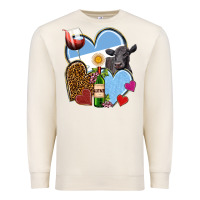 Sandshell Argentina hearts Premium Sweatshirt - NancyCooperArtShop