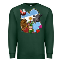 Sports Green Argentina hearts Premium Sweatshirt - NancyCooperArtShop