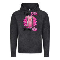 Vintage Black i wear pink for my mom pig Vintage Hoodie - RanaPortraitStore