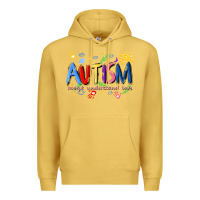 Antique Gold autism accept understand love Premium Hoodie - Artiststas