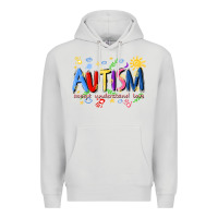 Dove Grey autism accept understand love Premium Hoodie - Artiststas