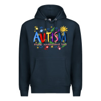 Navy autism accept understand love Premium Hoodie - Artiststas
