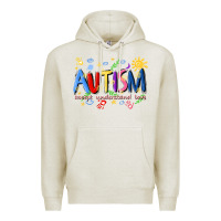 Oatmeal Heather autism accept understand love Premium Hoodie - Artiststas