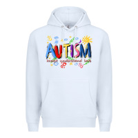 White autism accept understand love Premium Hoodie - Artiststas